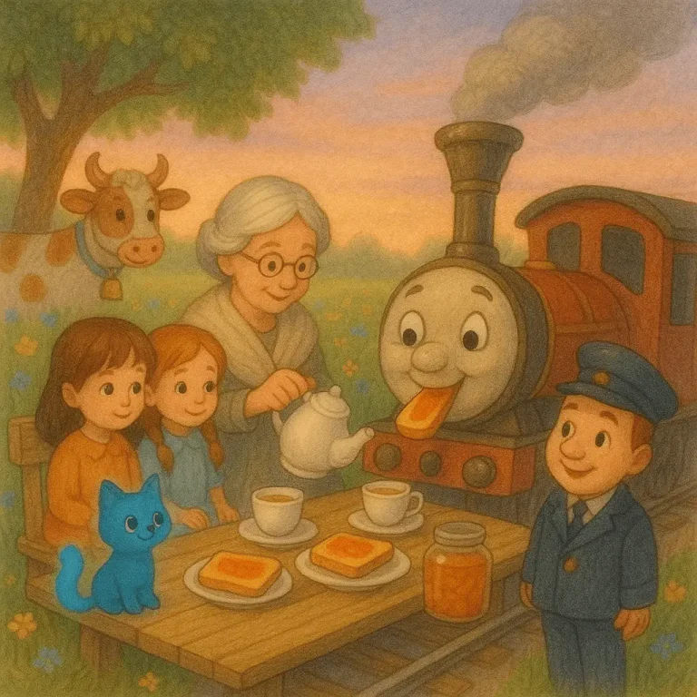 Чаепитие на лугу